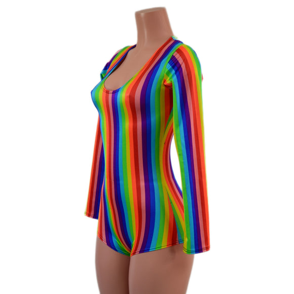 Long Sleeve Rainbow Romper - Coquetry Clothing