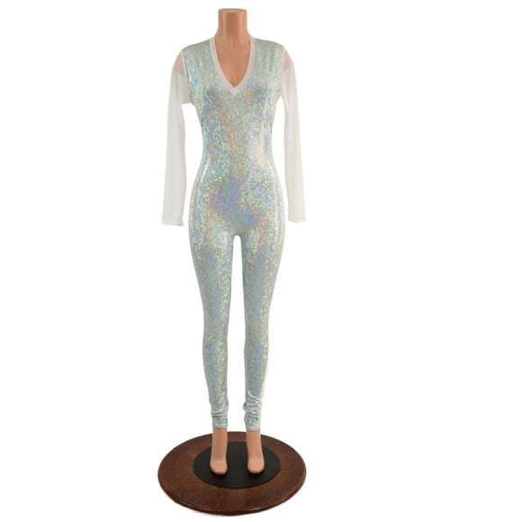 Long Sleeve Side Panel Catsuit - Coquetry Clothing