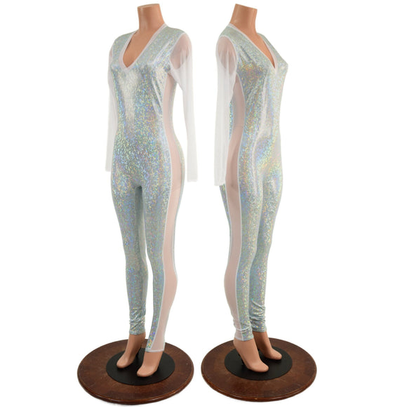 Long Sleeve Side Panel Catsuit - Coquetry Clothing