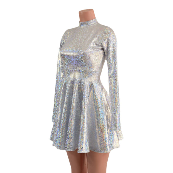 Long Sleeve Skater Dress with Stella Collar - Coquetry Clothing