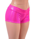 Lowrise Shorts in Neon Pink Sparkly Jewel - Coquetry Clothing