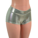 Lowrise Shorts in Platinum Metallic - Coquetry Clothing