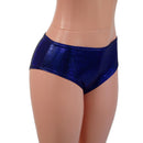 Lowrise Siren Shorts in Blue Sparkly Jewel - Coquetry Clothing