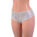 Lowrise Siren Shorts in White Kaleidoscope - Coquetry Clothing