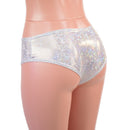 Lowrise Siren Shorts in White Kaleidoscope - Coquetry Clothing