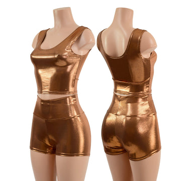 Lucky Penny High Waist Shorts OR Top READY to SHIP - Coquetry Clothing