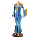 Laceup Stardust Catsuit with Epaulettes - Coquetry Clothing