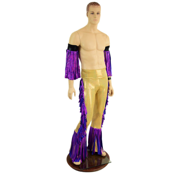 Macho Fringed Wrestling Arm Bands with Slide Ties (Arm Bands Only!) - Coquetry Clothing