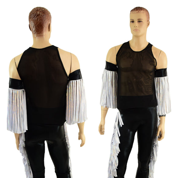 Macho Fringed Wrestling Arm Bands with Slide Ties (Arm Bands Only!) - Coquetry Clothing
