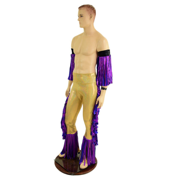 Macho Fringed Wrestling Arm Bands with Slide Ties (Arm Bands Only!) - Coquetry Clothing
