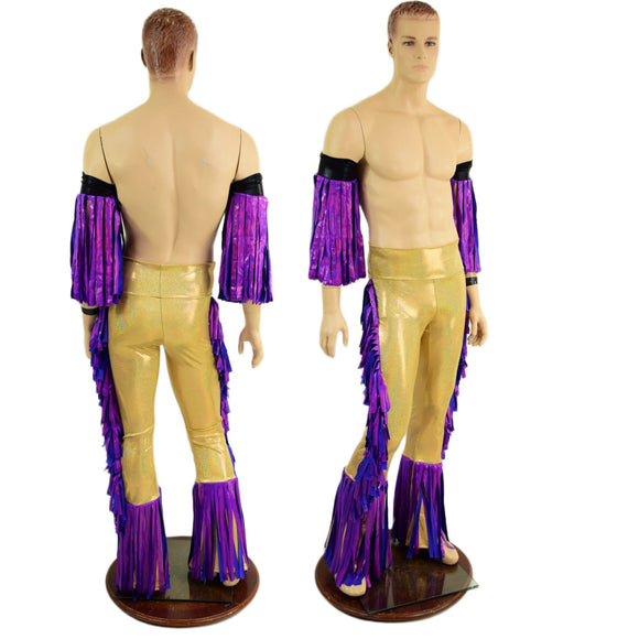 Macho Fringed Wrestling Arm Bands with Slide Ties (Arm Bands Only!) - Coquetry Clothing
