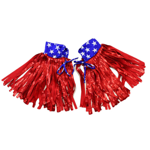 Macho Fringed Wrestling Arm Bands with Slide Ties (Arm Bands Only!) - Coquetry Clothing