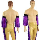 Macho Fringed Wrestling Arm Bands with Slide Ties (Arm Bands Only!) - Coquetry Clothing