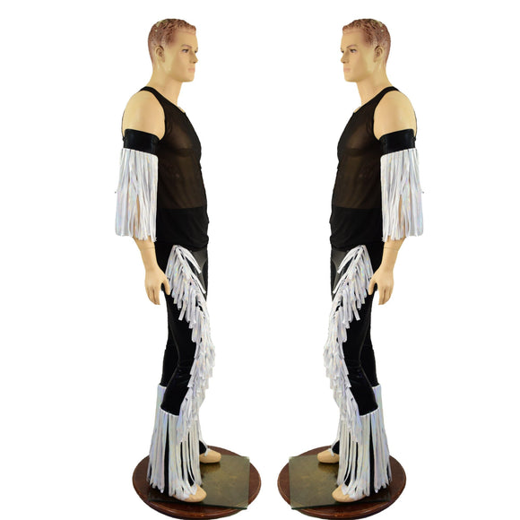Macho Fringed Wrestling Arm Bands with Slide Ties (Arm Bands Only!) - Coquetry Clothing