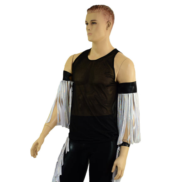 Macho Fringed Wrestling Arm Bands with Slide Ties (Arm Bands Only!) - Coquetry Clothing