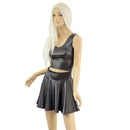 Manta Ray Gray 15" Circle Cut Skirt OR Top READY to SHIP - Coquetry Clothing