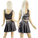 Manta Ray Gray 15" Circle Cut Skirt OR Top READY to SHIP - Coquetry Clothing