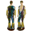 Mens 4PC Fringed Wrestling Set - Coquetry Clothing