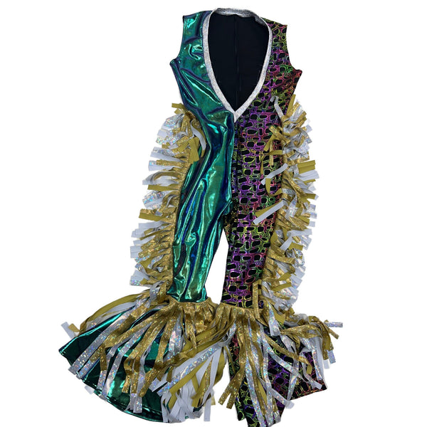 Mens 4PC Fringed Wrestling Set - 6