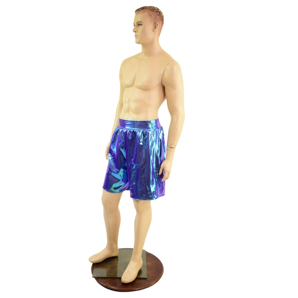 Mens Basketball Shorts with Pockets in Moonstone - Coquetry Clothing