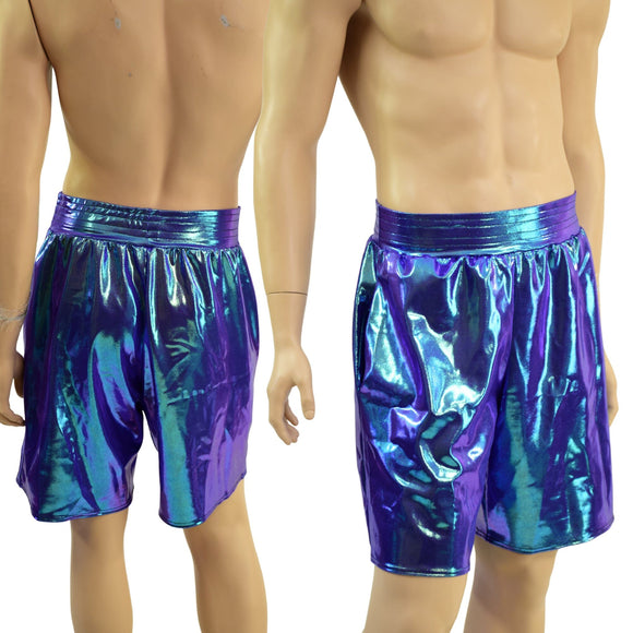 Mens Basketball Shorts with Pockets in Moonstone - Coquetry Clothing
