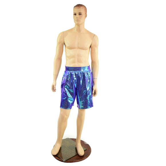 Mens Basketball Shorts with Pockets in Moonstone - Coquetry Clothing
