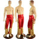 Mens Bootcut Macho Pants with Gladiator Fringe - Coquetry Clothing