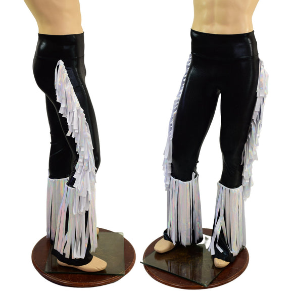 Mens Bootcut Macho Pants with Gladiator Fringe - Coquetry Clothing