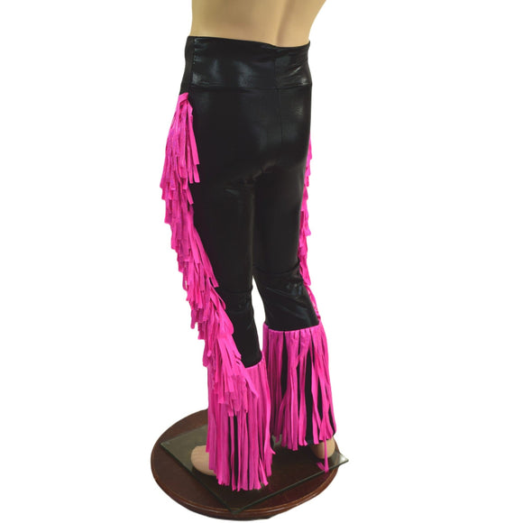 Mens Bootcut Macho Pants with Gladiator Fringe - Coquetry Clothing