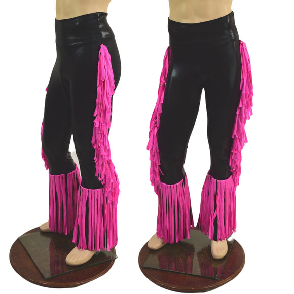 Mens Bootcut Macho Pants with Gladiator Fringe - Coquetry Clothing