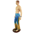 Mens Bootcut Macho Pants with Gladiator Fringe - Coquetry Clothing