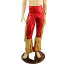 Mens Bootcut Macho Pants with Gladiator Fringe - Coquetry Clothing