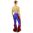 Mens Bootcut Macho Pants with Gladiator Fringe - Coquetry Clothing
