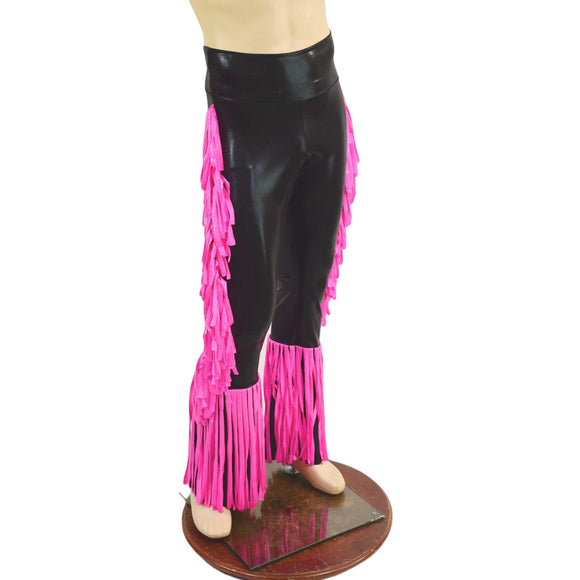 Mens Bootcut Macho Pants with Gladiator Fringe - Coquetry Clothing