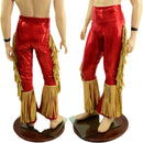 Mens Bootcut Macho Pants with Gladiator Fringe - Coquetry Clothing