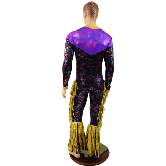 Mens Cyberspace Catsuit with Gladiator Fringe - Coquetry Clothing