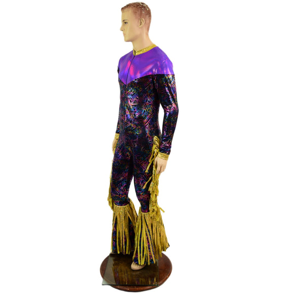 Mens Cyberspace Catsuit with Gladiator Fringe - Coquetry Clothing