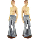 Mens Distortion Velvet Bell Bottom Flares - Coquetry Clothing
