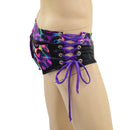 Mens Extra Cheeky Lowrise Laceup Aruba Shorts with Pockets - Coquetry Clothing