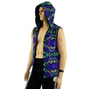 Mens Fully Lined Zipper Front Hooded Vest with Pockets - Coquetry Clothing