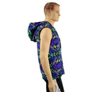 Mens Fully Lined Zipper Front Hooded Vest with Pockets - Coquetry Clothing