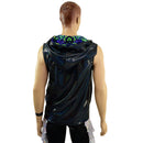 Mens Fully Lined Zipper Front Hooded Vest with Pockets - Coquetry Clothing