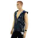 Mens Fully Lined Zipper Front Hooded Vest with Pockets - Coquetry Clothing