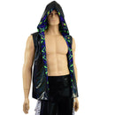 Mens Fully Lined Zipper Front Hooded Vest with Pockets - Coquetry Clothing