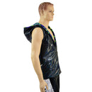 Mens Fully Lined Zipper Front Hooded Vest with Pockets - Coquetry Clothing