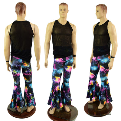 Mens Galaxy Bell Bottom Flares - Coquetry Clothing