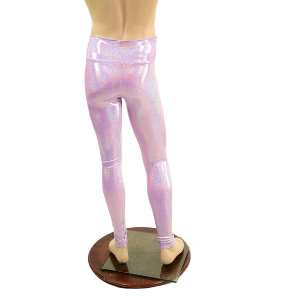 Mens Lilac Holographic Leggings - Coquetry Clothing