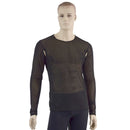 Mens Long Sleeve Black Mesh Shirt with Underarm Cutouts - Coquetry Clothing