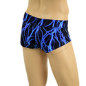 Mens Lowrise Aruba Shorts in Neon Blue Lightning - 4