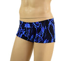 Mens Lowrise Aruba Shorts in Neon Blue Lightning - 1
